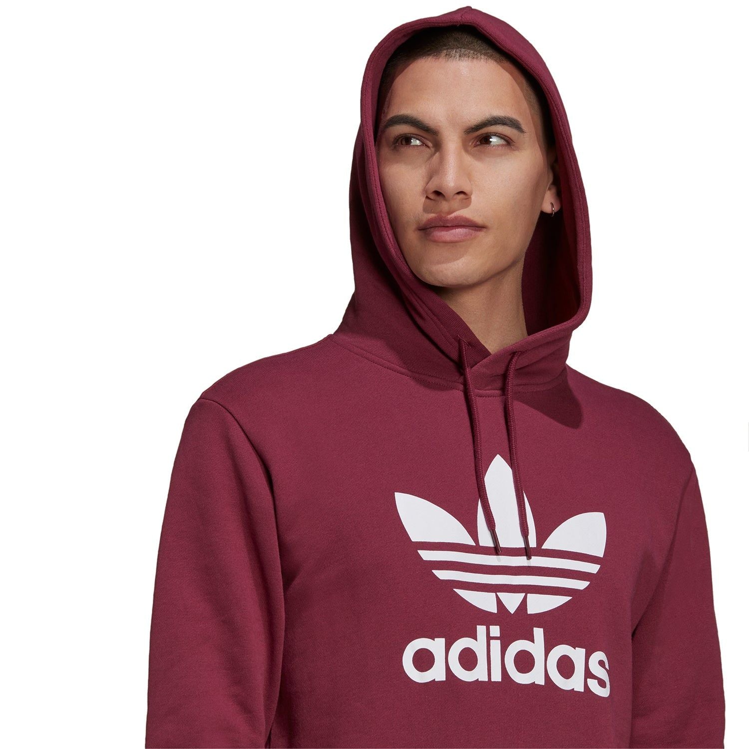 adidas Originals Adicolor Classics Trefoil Hoodie - Victory Crimson - ViaductClothing - -