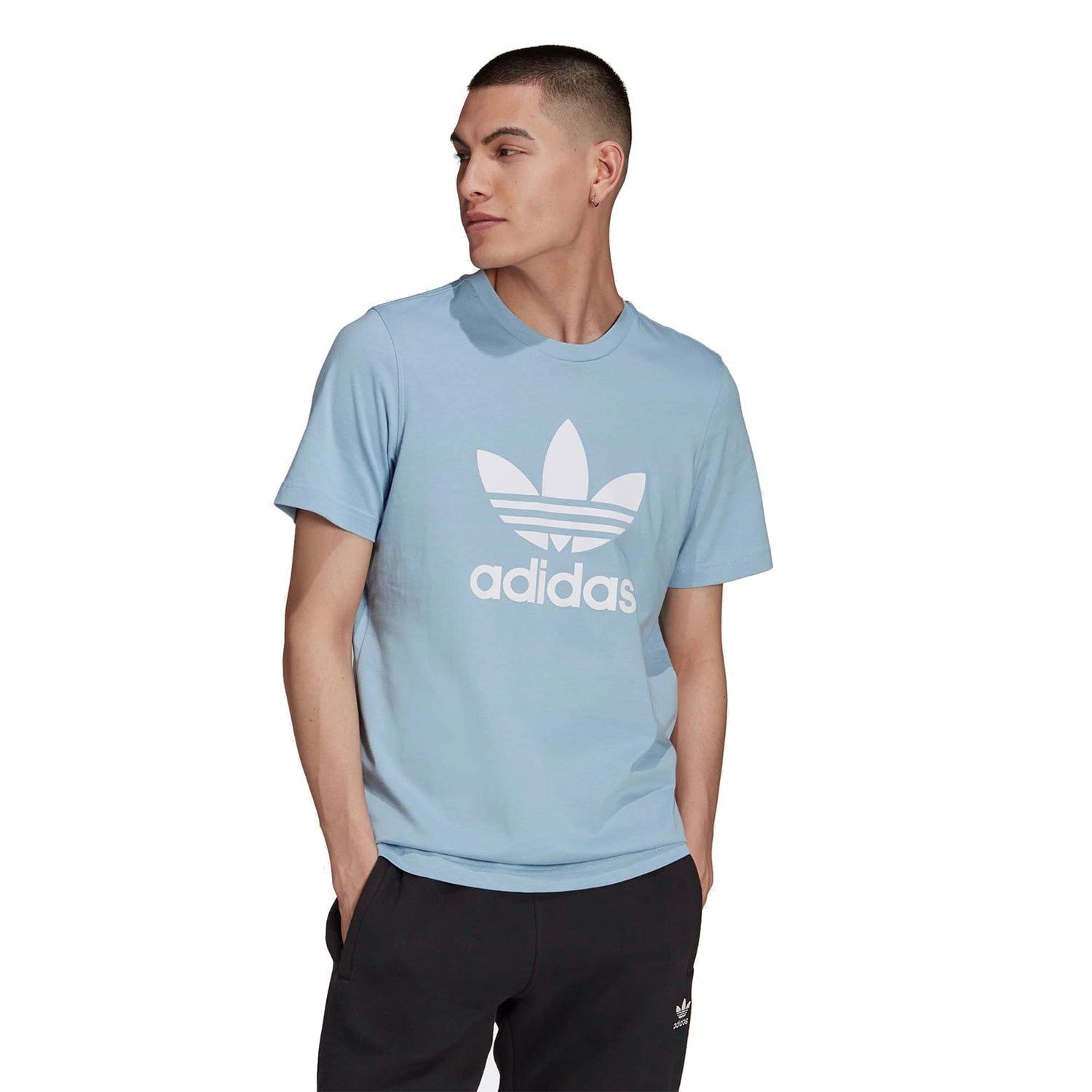adidas Originals Adicolor Classics Trefoil T-Shirt - Ambient Sky Blue - ViaductClothing - -