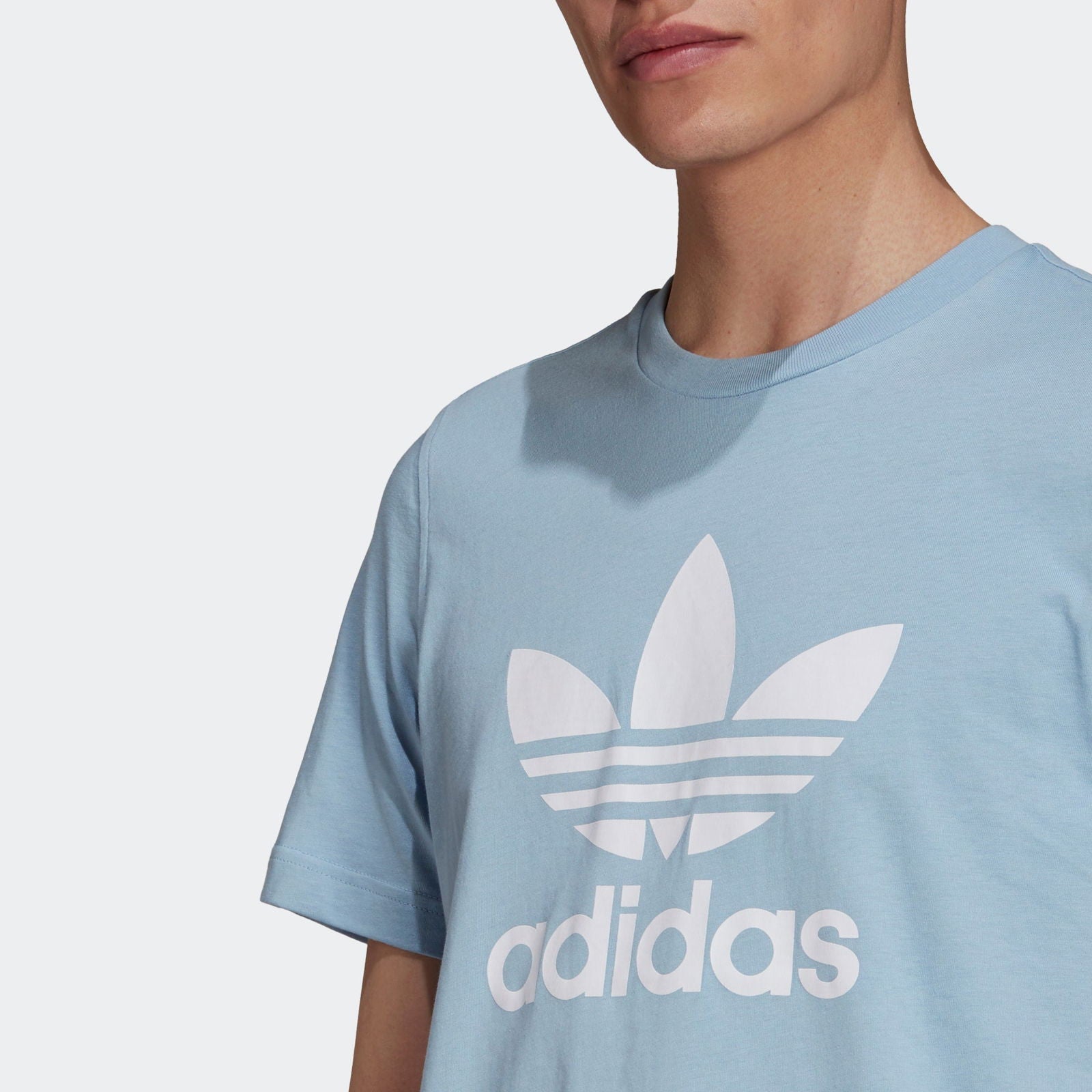 adidas Originals Adicolor Classics Trefoil T-Shirt - Ambient Sky Blue - ViaductClothing - -