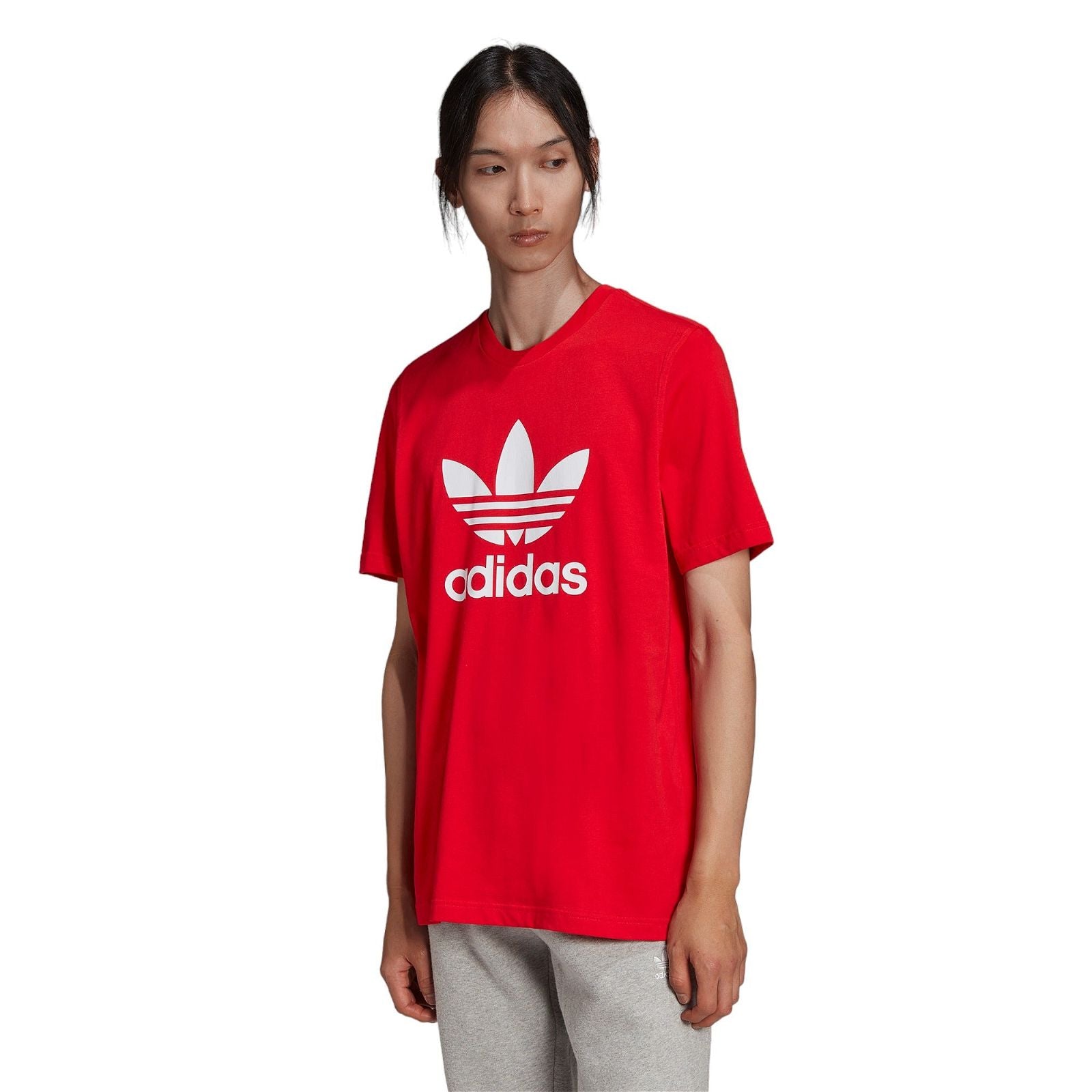 adidas Originals Adicolor Classics Trefoil Tee - Red - ViaductClothing - -
