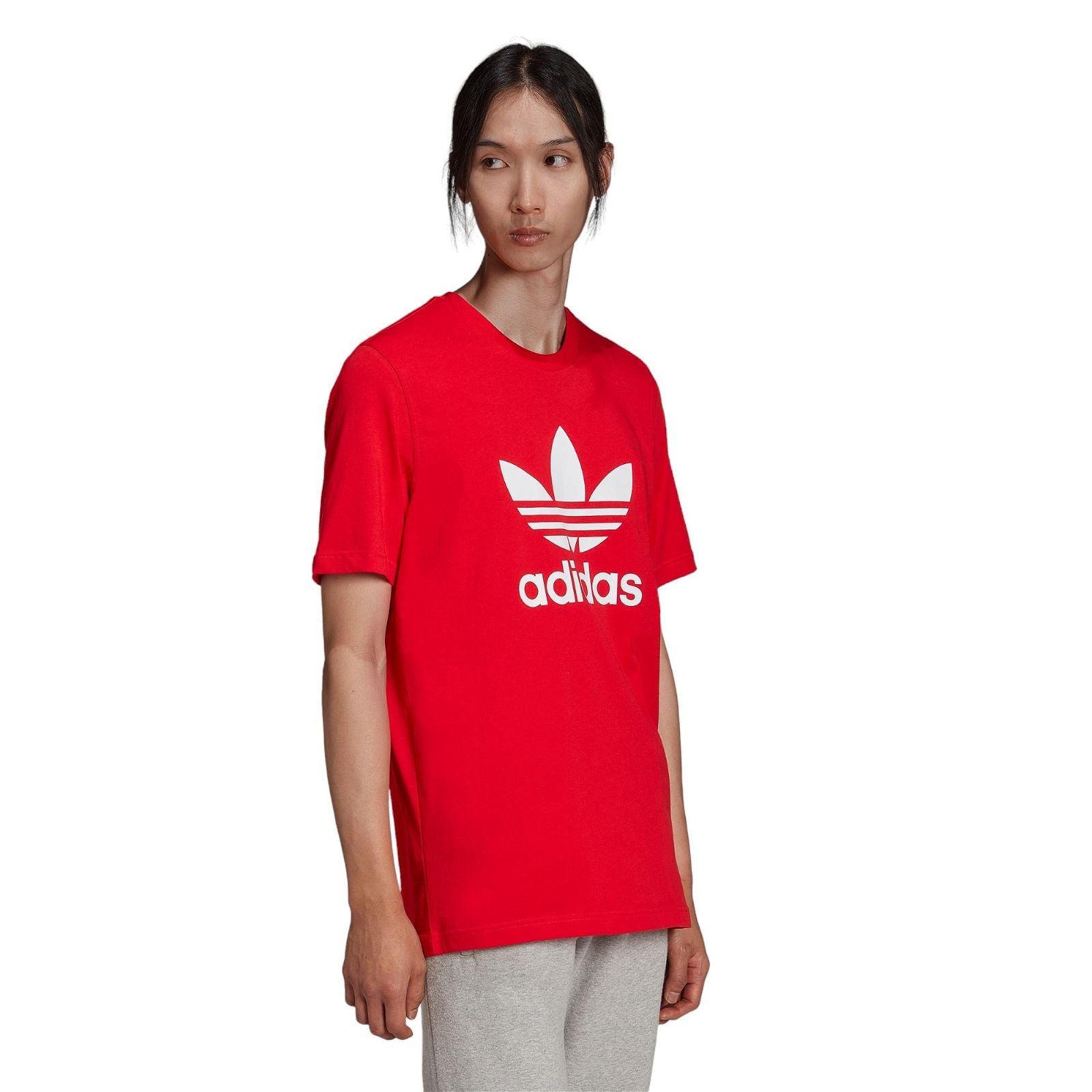 adidas Originals Adicolor Classics Trefoil Tee - Red - ViaductClothing - -