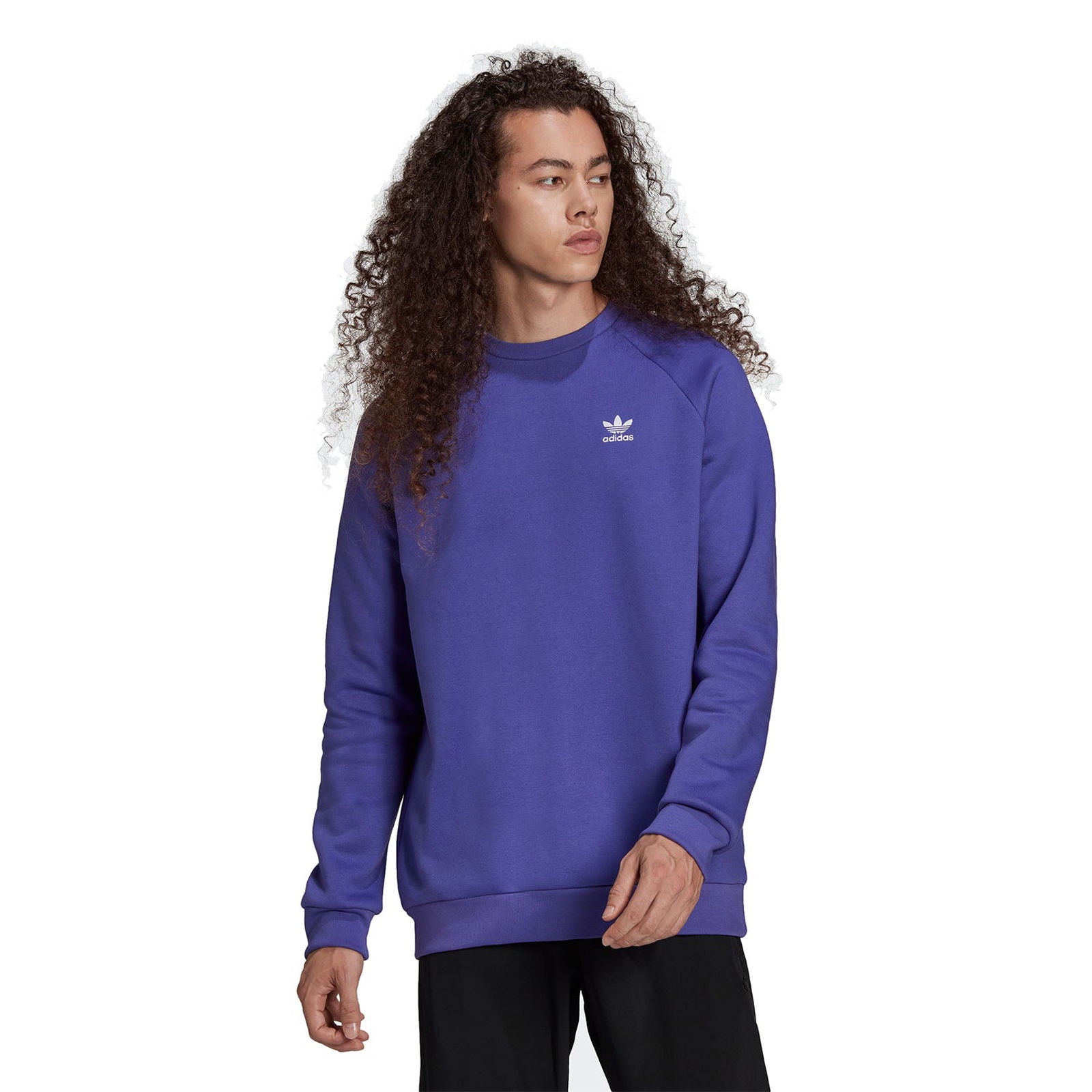 adidas Originals Adicolor Essentials Trefoil Crewneck Sweat - Purple - ViaductClothing - -