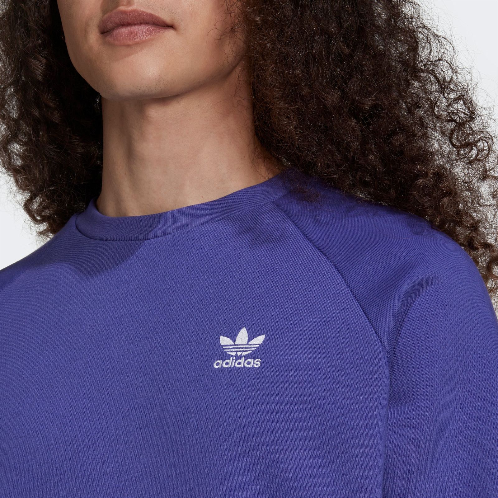 adidas Originals Adicolor Essentials Trefoil Crewneck Sweat - Purple - ViaductClothing - -