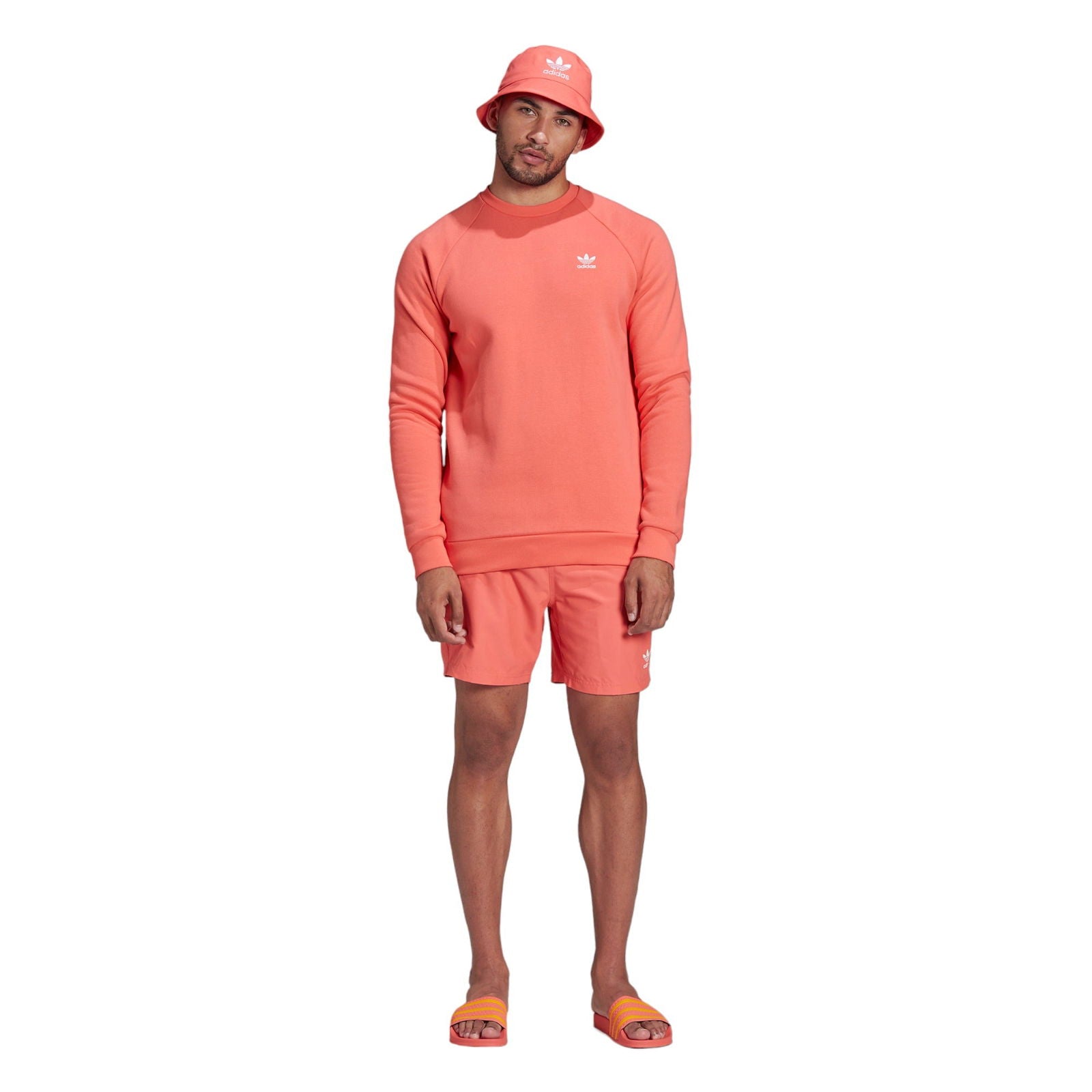 adidas Originals Adicolor Essentials Trefoil Crewneck Sweatshirt - Pink - ViaductClothing - -