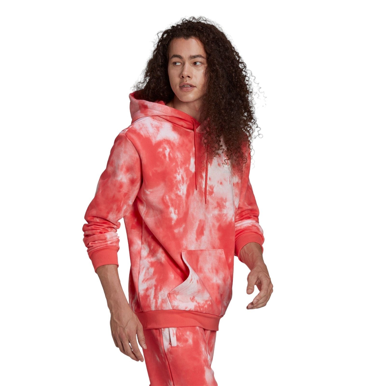 adidas Originals Adicolor Essentials Trefoil Hoodie - Semi Turbo Red - ViaductClothing - -