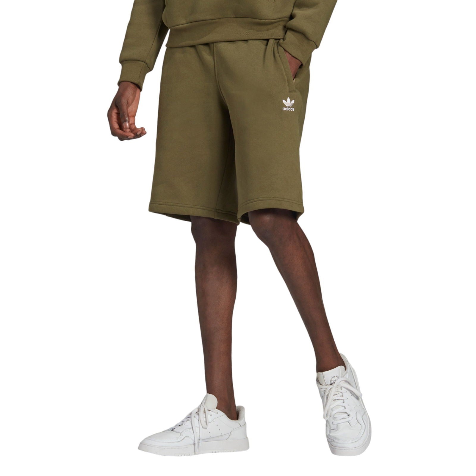adidas Originals Adicolor Essentials Trefoil Shorts - Olive Green - ViaductClothing - -