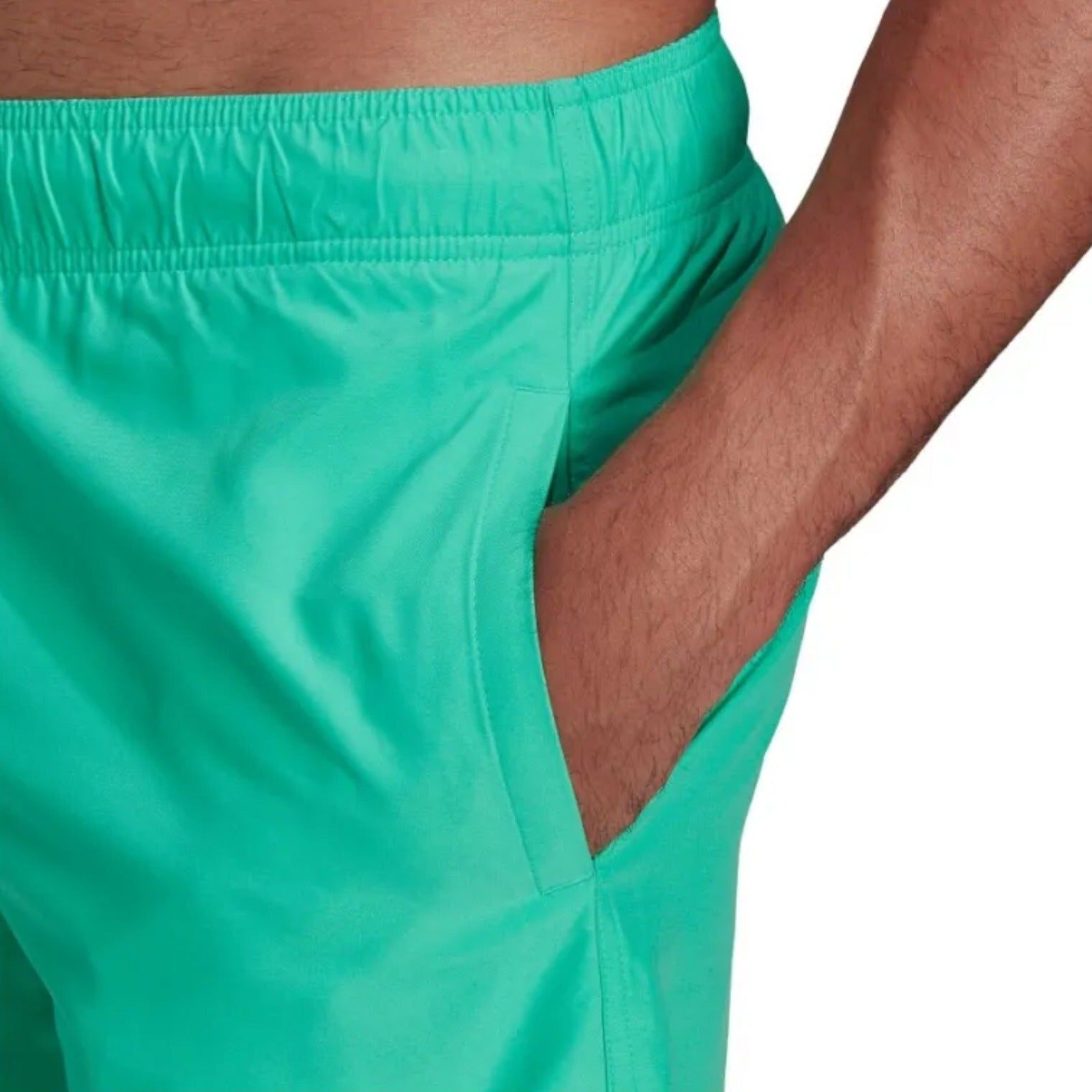 adidas Originals Adicolor Essentials Trefoil Swim Shorts - Hi-Res Green - ViaductClothing - -