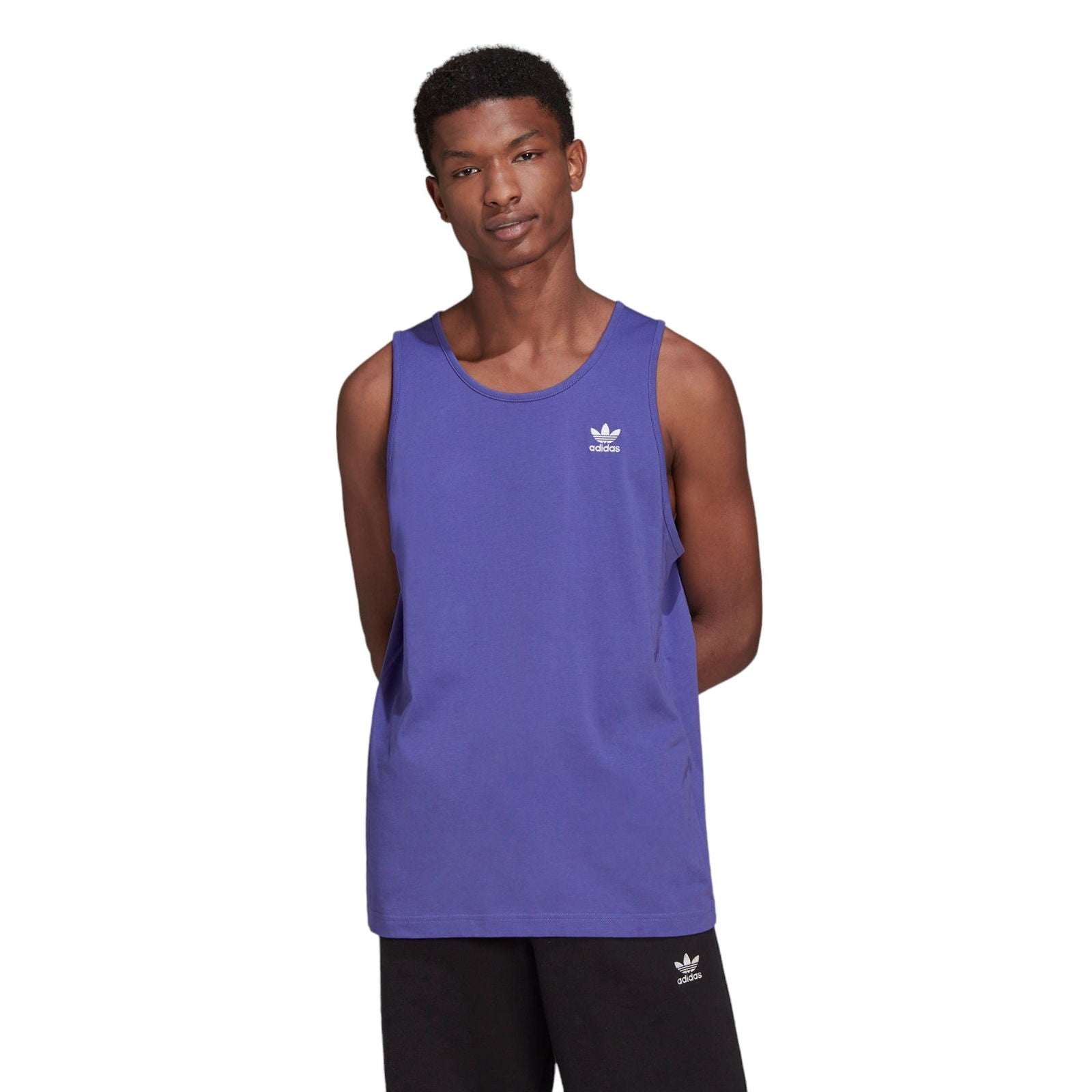 adidas Originals Adicolor Essentials Trefoil Tank Top - Purple - ViaductClothing - -