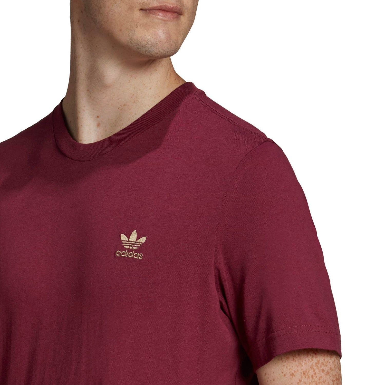 adidas Originals Adicolor Essentials Trefoil Tee - Victory Crimson - ViaductClothing - -
