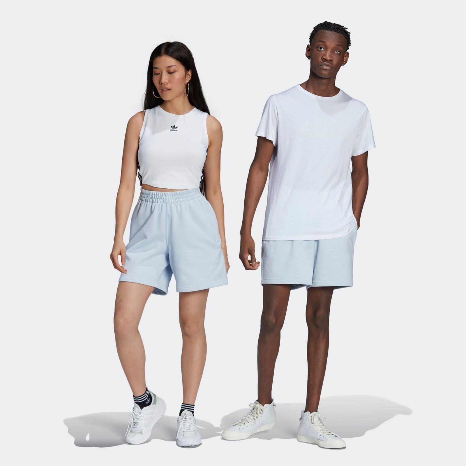 adidas Originals Adicolor Premium Shorts - Halo Blue - ViaductClothing - -