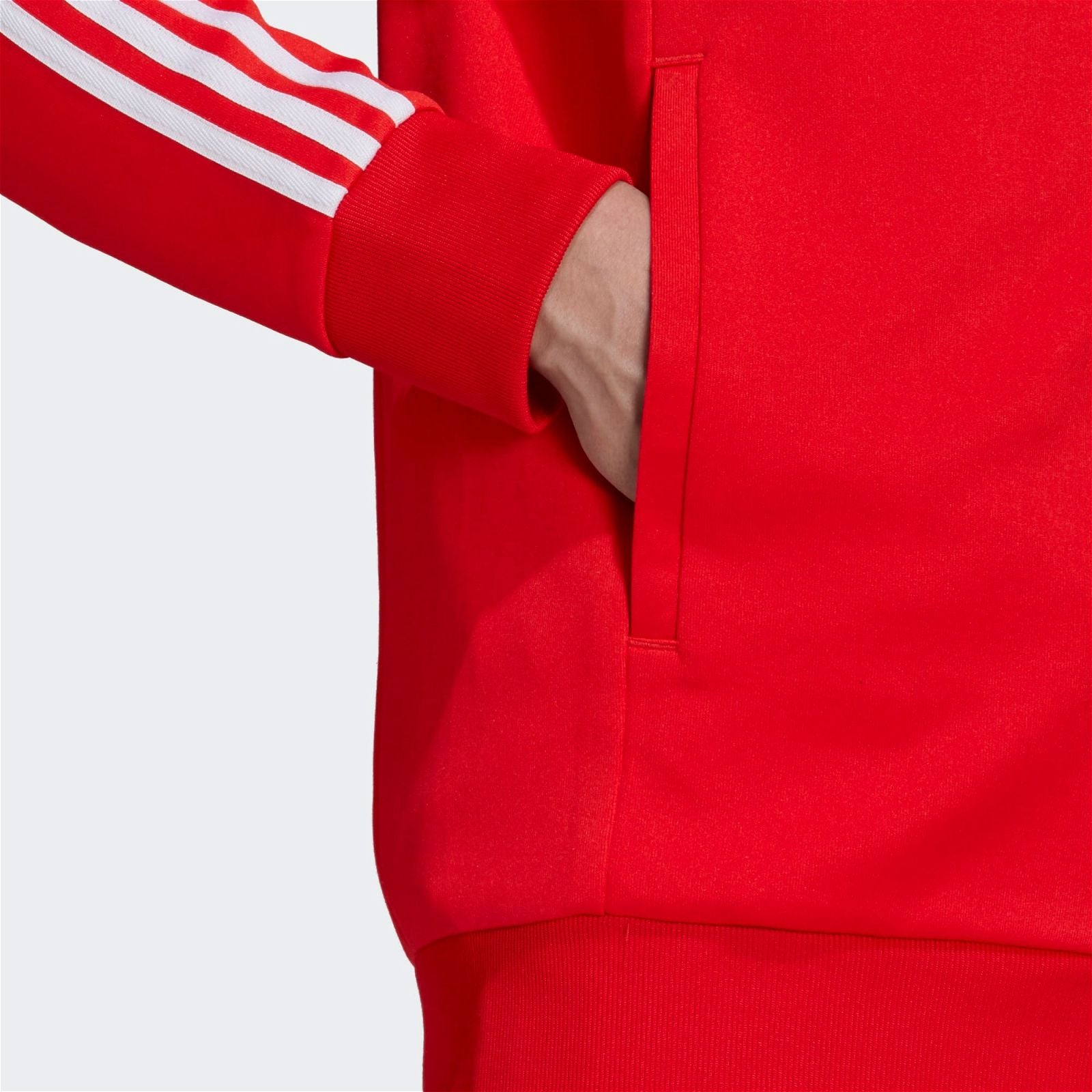 adidas Originals Adicolor Primeblue SST Superstar Track Jacket - Red - ViaductClothing - -