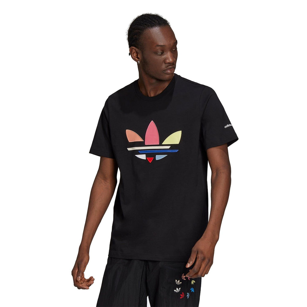 adidas Originals Adicolor Shattered Trefoil Tee Black H35646 ViaductClothing