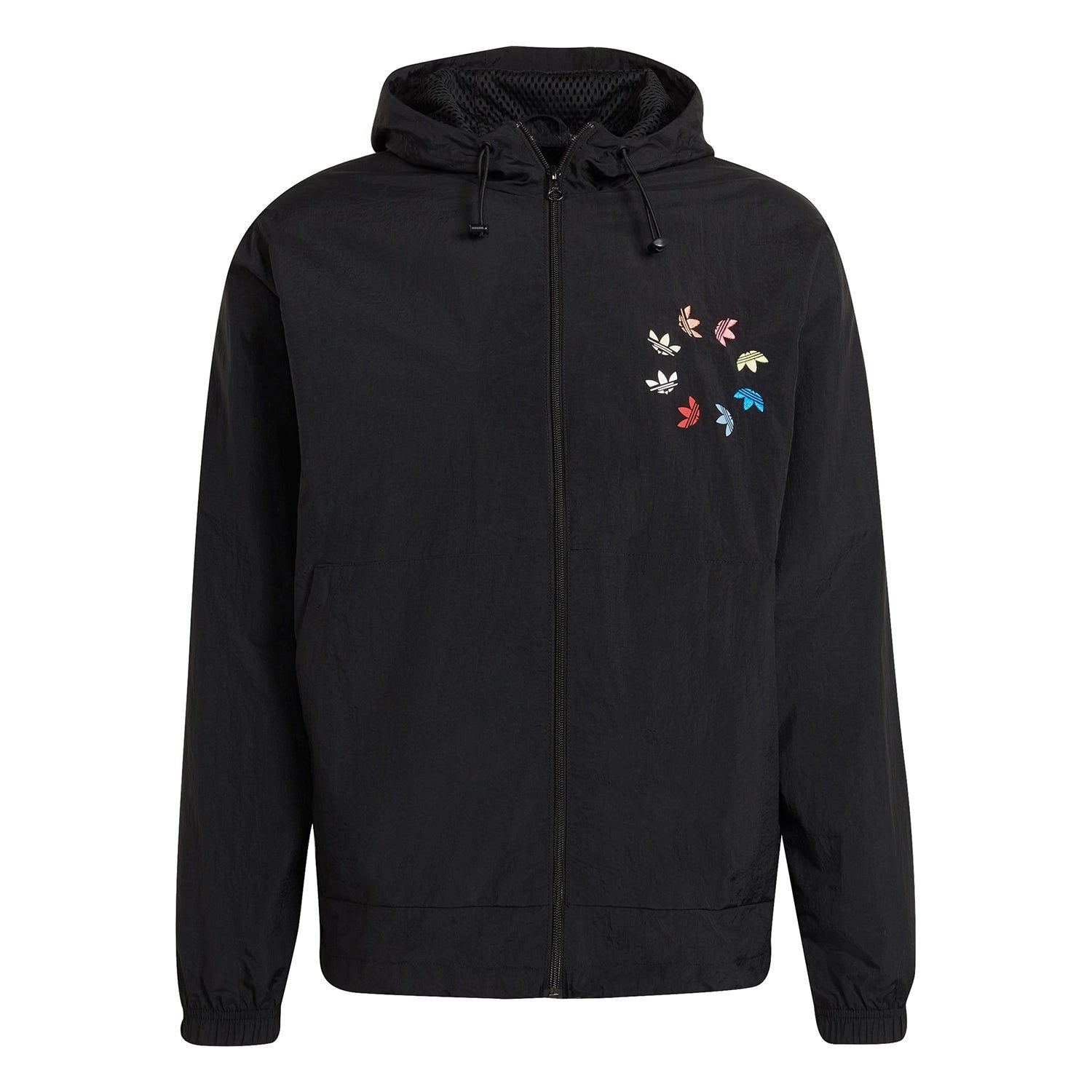 adidas Originals Adicolor Shattered Trefoil Windbreaker - Black - ViaductClothing - -