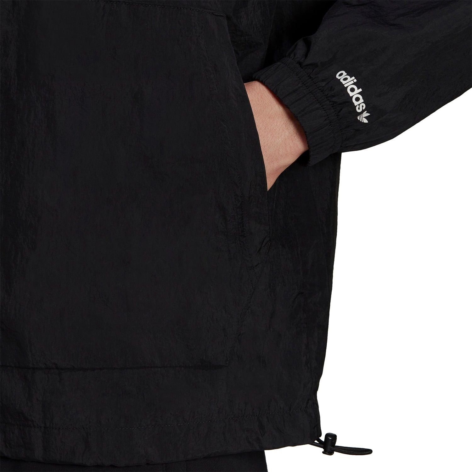 adidas Originals Adicolor Shattered Trefoil Windbreaker - Black - ViaductClothing - -