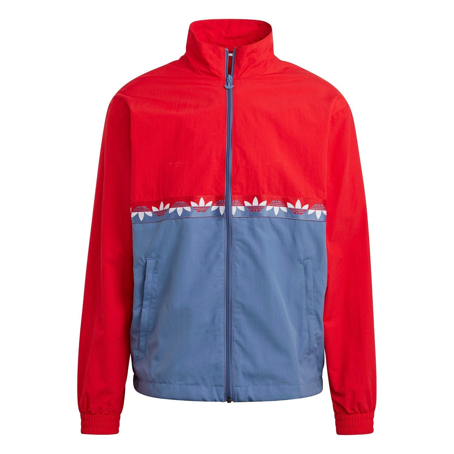 adidas Originals Adicolor Sliced Trefoil Track Top - Blue - ViaductClothing - -