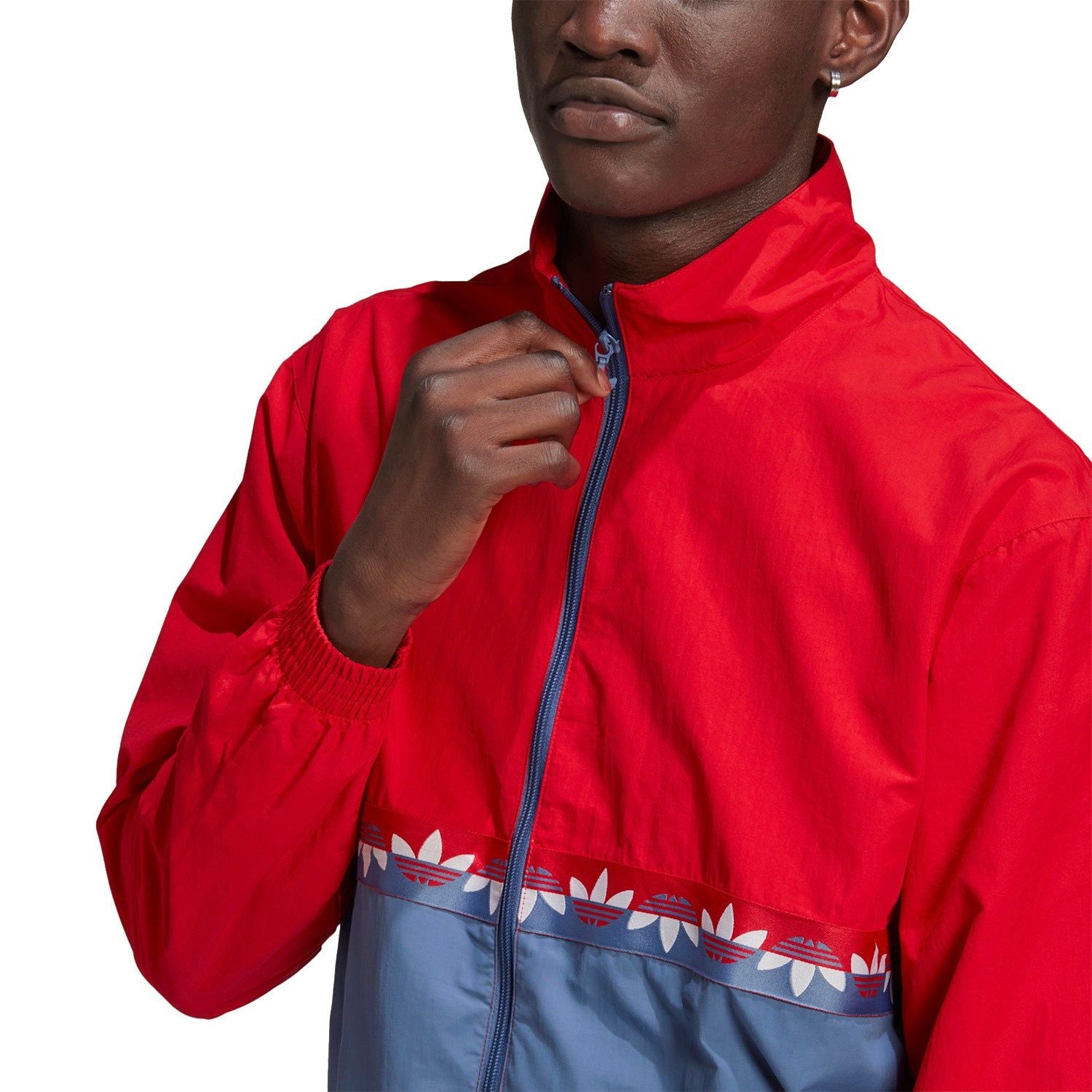 adidas Originals Adicolor Sliced Trefoil Track Top - Blue - ViaductClothing - -