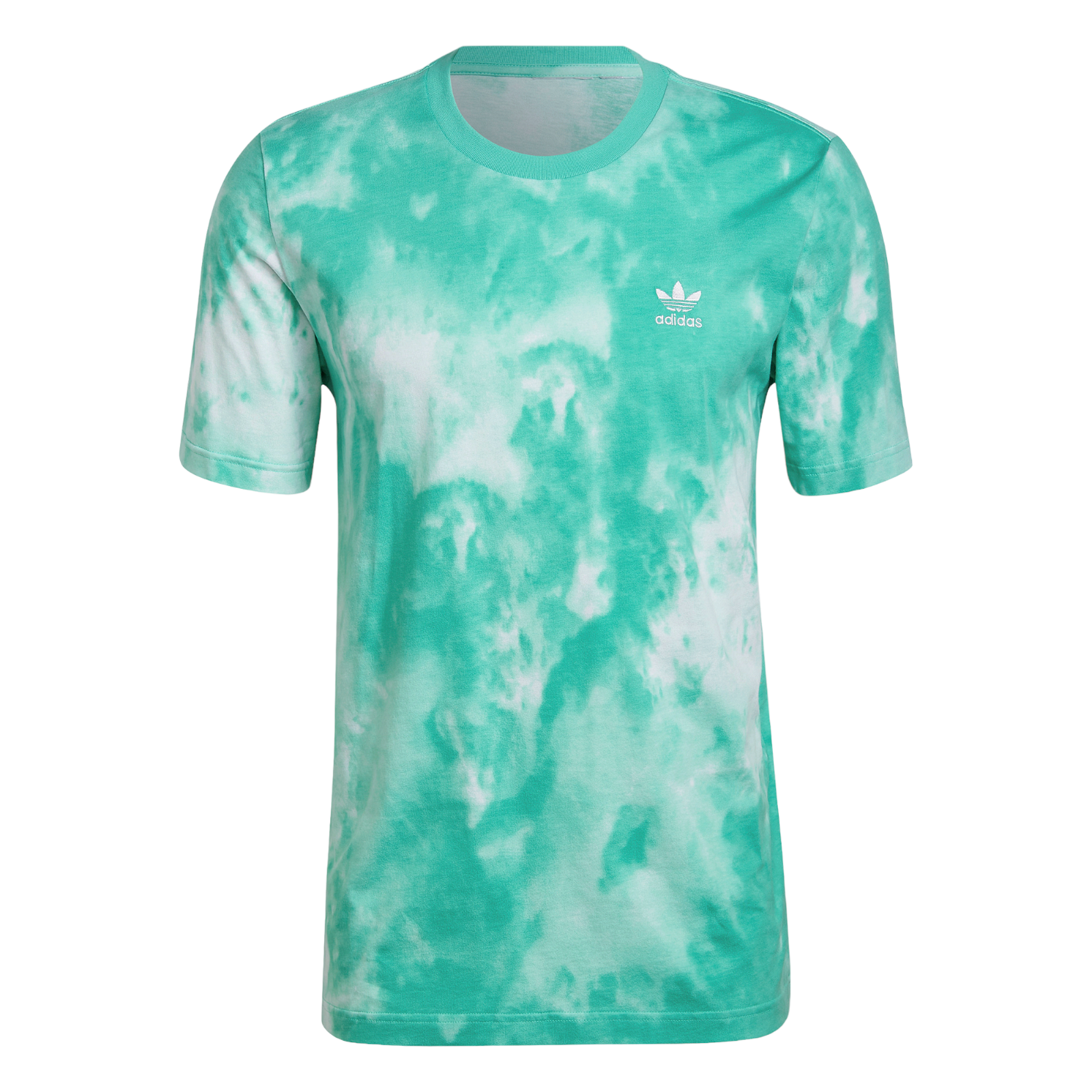 adidas Originals Adicolor Trefoil Tie Dyed T-Shirt - Green - ViaductClothing - -