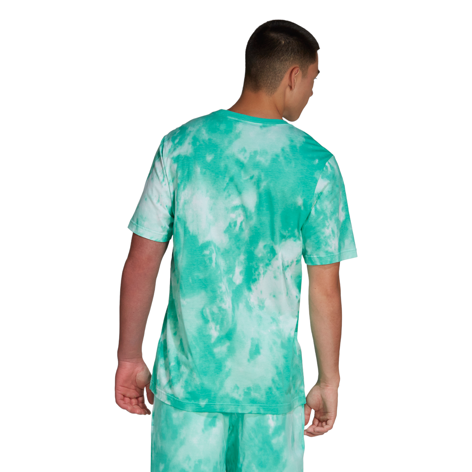 adidas Originals Adicolor Trefoil Tie Dyed T-Shirt - Green - ViaductClothing - -