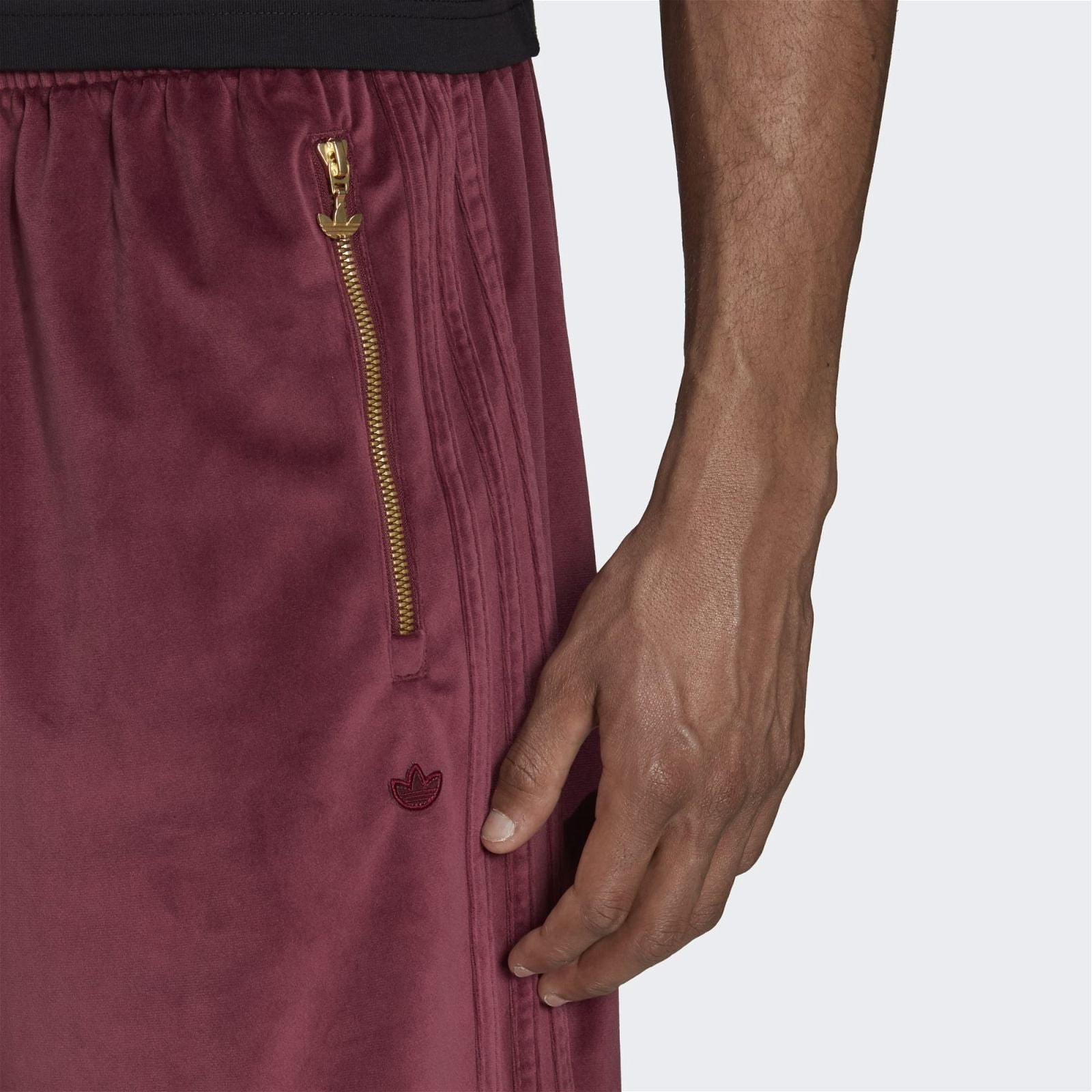 adidas Originals Adicolor Velour Firebird Track Pants - Victory Crimson - ViaductClothing - -