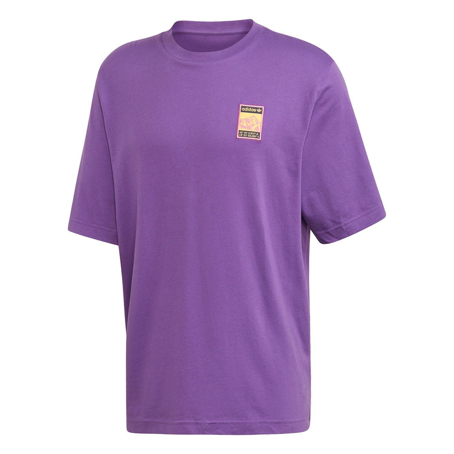 adidas Originals Adiplore Graphic T Shirt - Active Purple - ViaductClothing - -