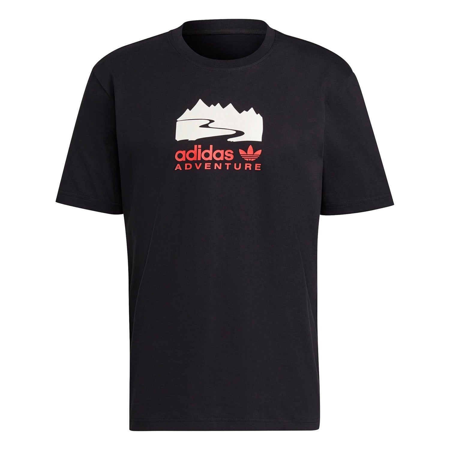 adidas Originals Adventure ADV Logo Tee - Black - ViaductClothing - -