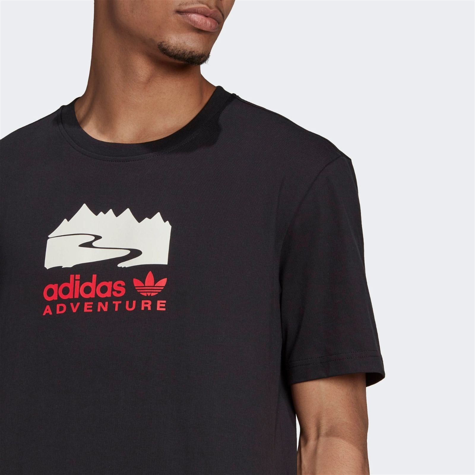 adidas Originals Adventure ADV Logo Tee - Black - ViaductClothing - -