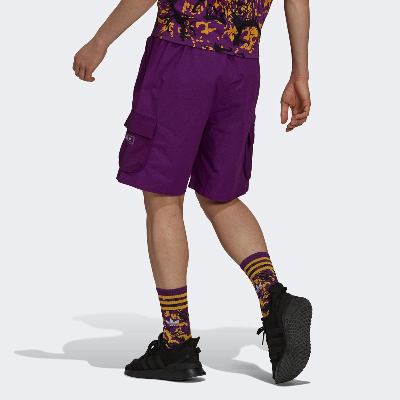 adidas Originals Adventure ADV Ripstop Cargo Shorts - Purple - ViaductClothing - -