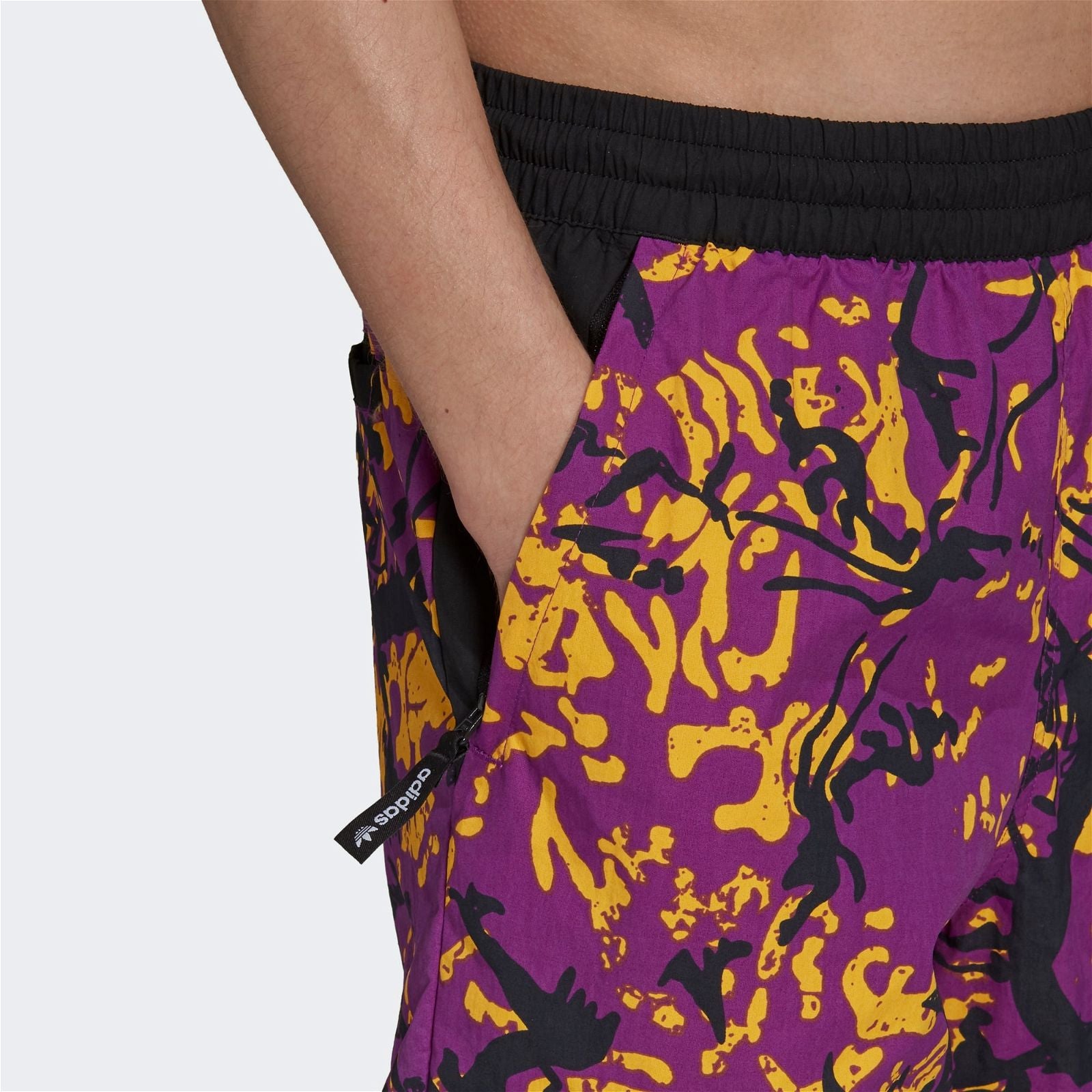 adidas Originals Adventure Archive Printed Woven Shorts - Purple - ViaductClothing - -