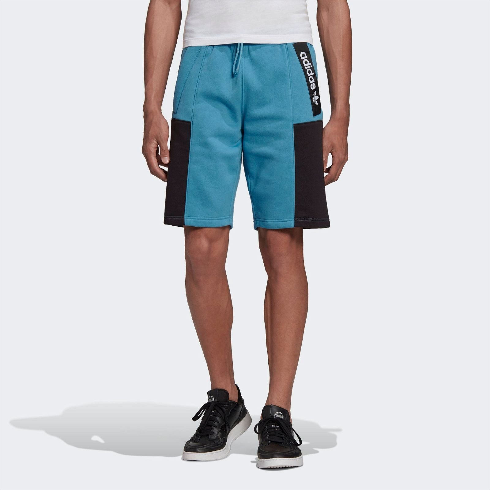 adidas Originals Adventure Fleece Shorts - Blue - ViaductClothing - -