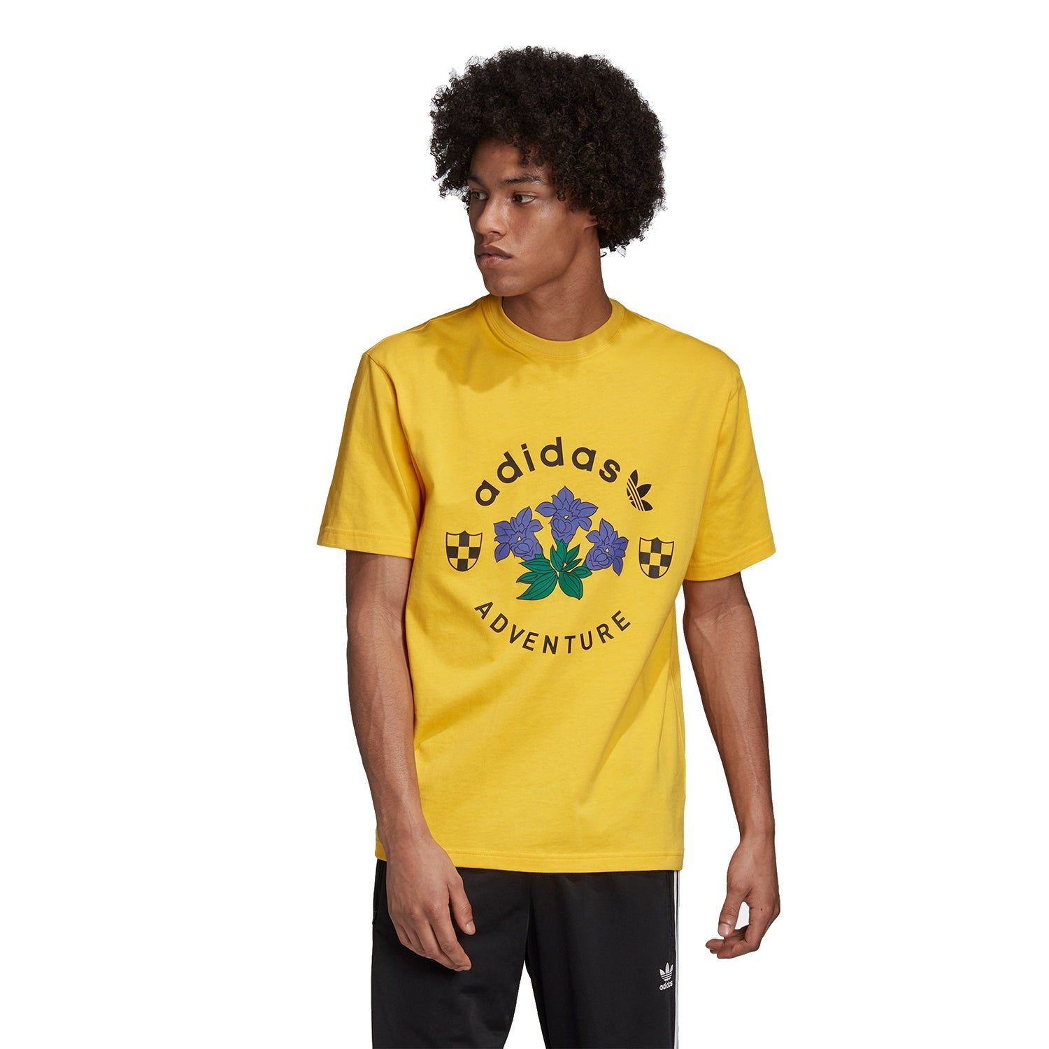 adidas Originals Adventure Graphic Tee - Gold - ViaductClothing - -