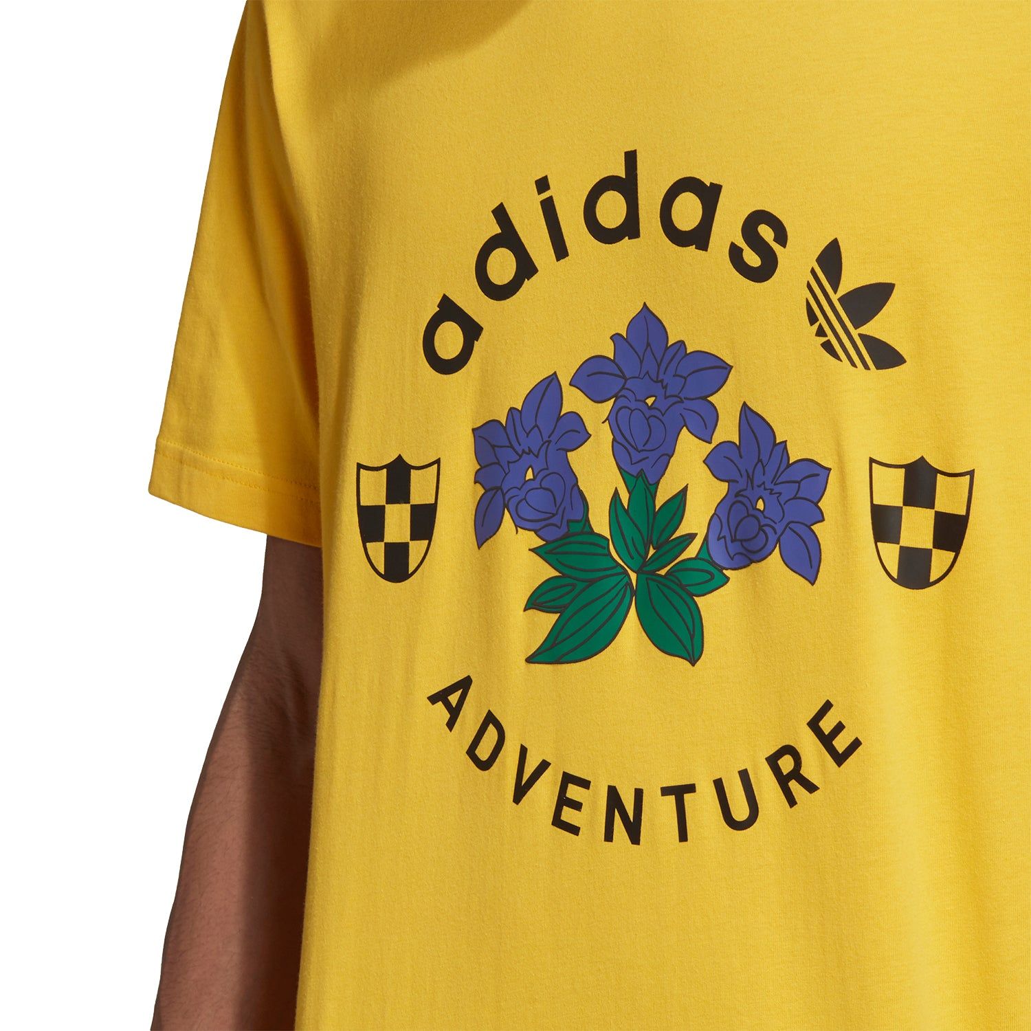 adidas Originals Adventure Graphic Tee - Gold - ViaductClothing - -