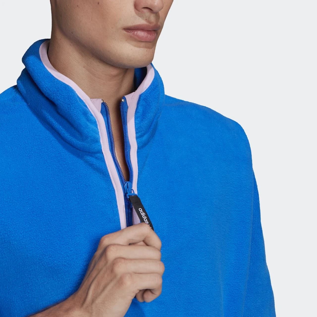adidas Originals Adventure Half Zip Fleece - Glory Blue - ViaductClothing - -