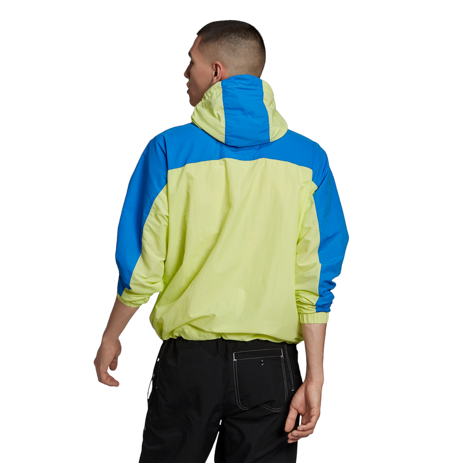 adidas Originals Adventure Mishmash Blocked Shell Jacket - Blue Yellow - ViaductClothing - -