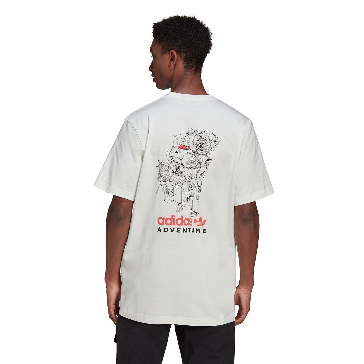 adidas Originals Adventure Packalot Tee - White - ViaductClothing - -