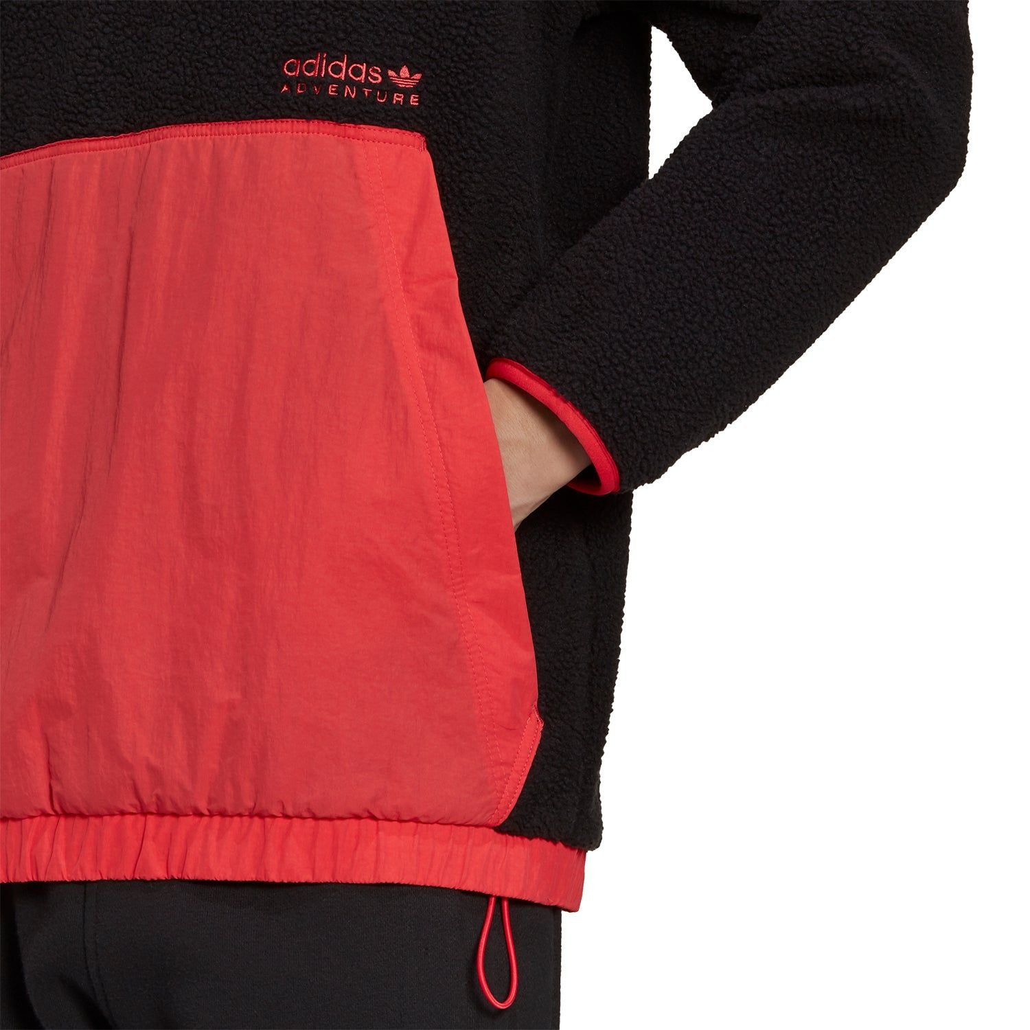 adidas Originals Adventure Polar Fleece Hoodie - Black - ViaductClothing - -