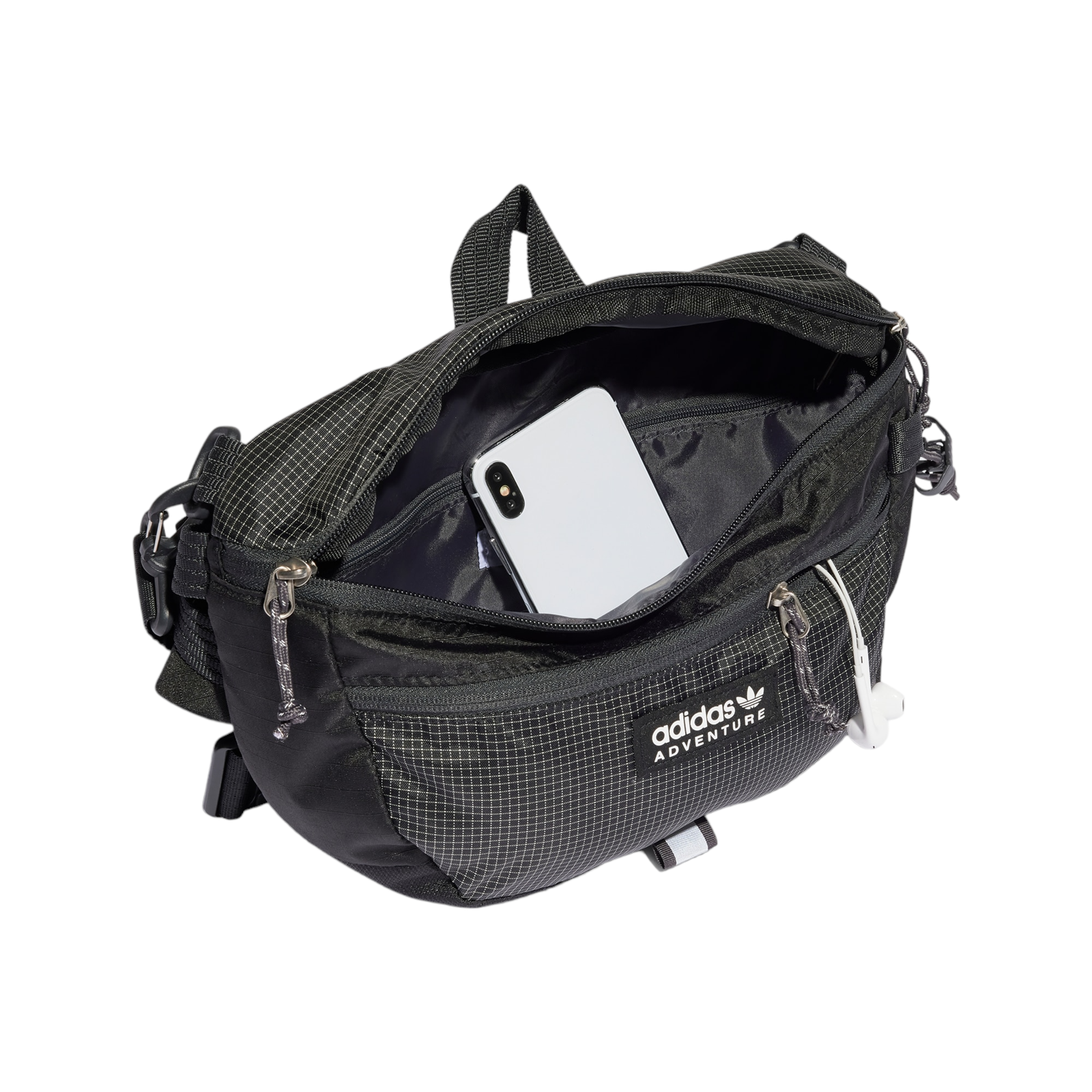 adidas Originals Adventure Waist Bag Large - Black - ViaductClothing - -