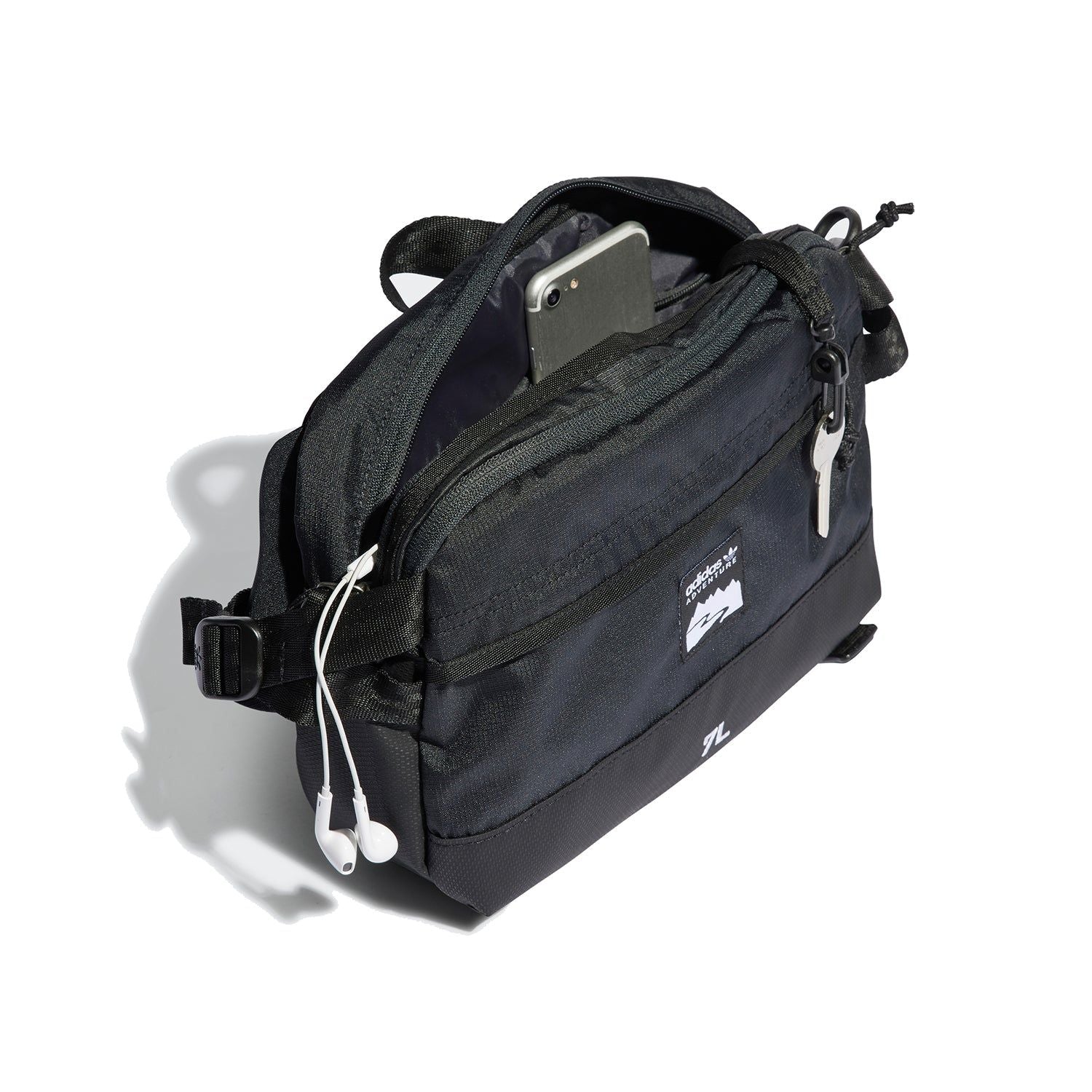 adidas Originals Adventure Waist Bag Large - Black - ViaductClothing - -