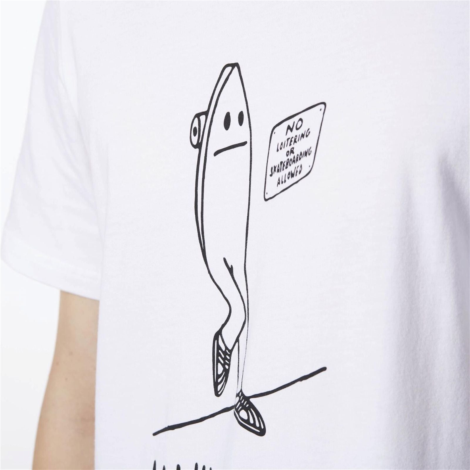 adidas Originals Always Board T Shirt - White - ViaductClothing - -
