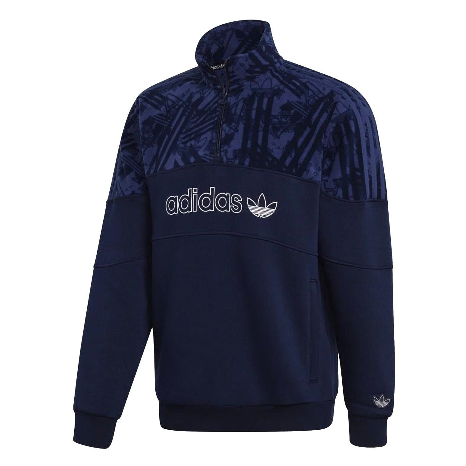 adidas Originals BX-20 Quarter-Zip Track Top - Navy - ViaductClothing - -