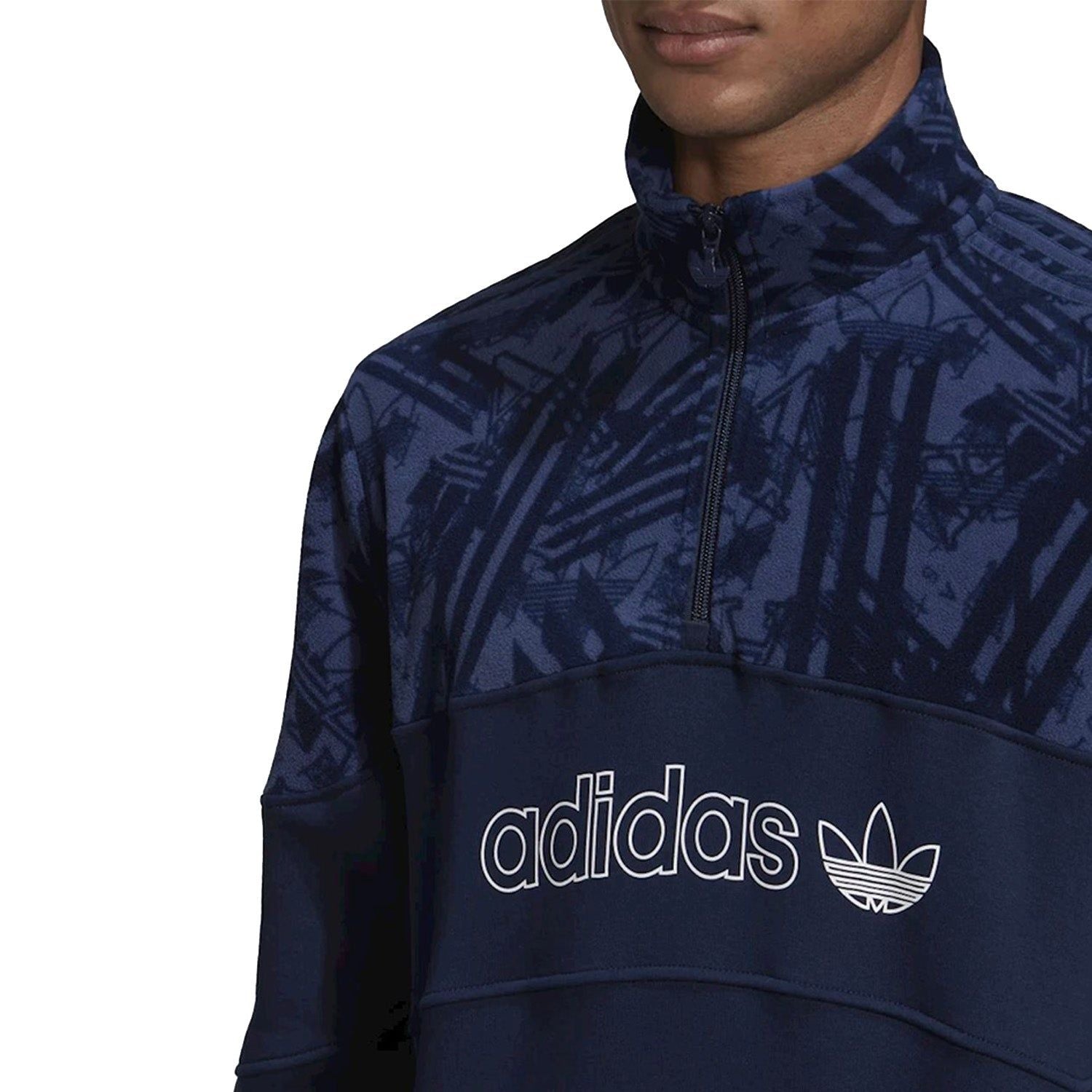 adidas Originals BX-20 Quarter-Zip Track Top - Navy - ViaductClothing - -