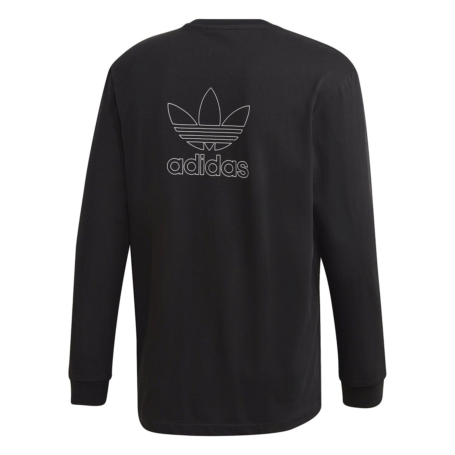 adidas Originals Back + Front Trefoil Long Sleeve T-Shirt - Black - ViaductClothing - -
