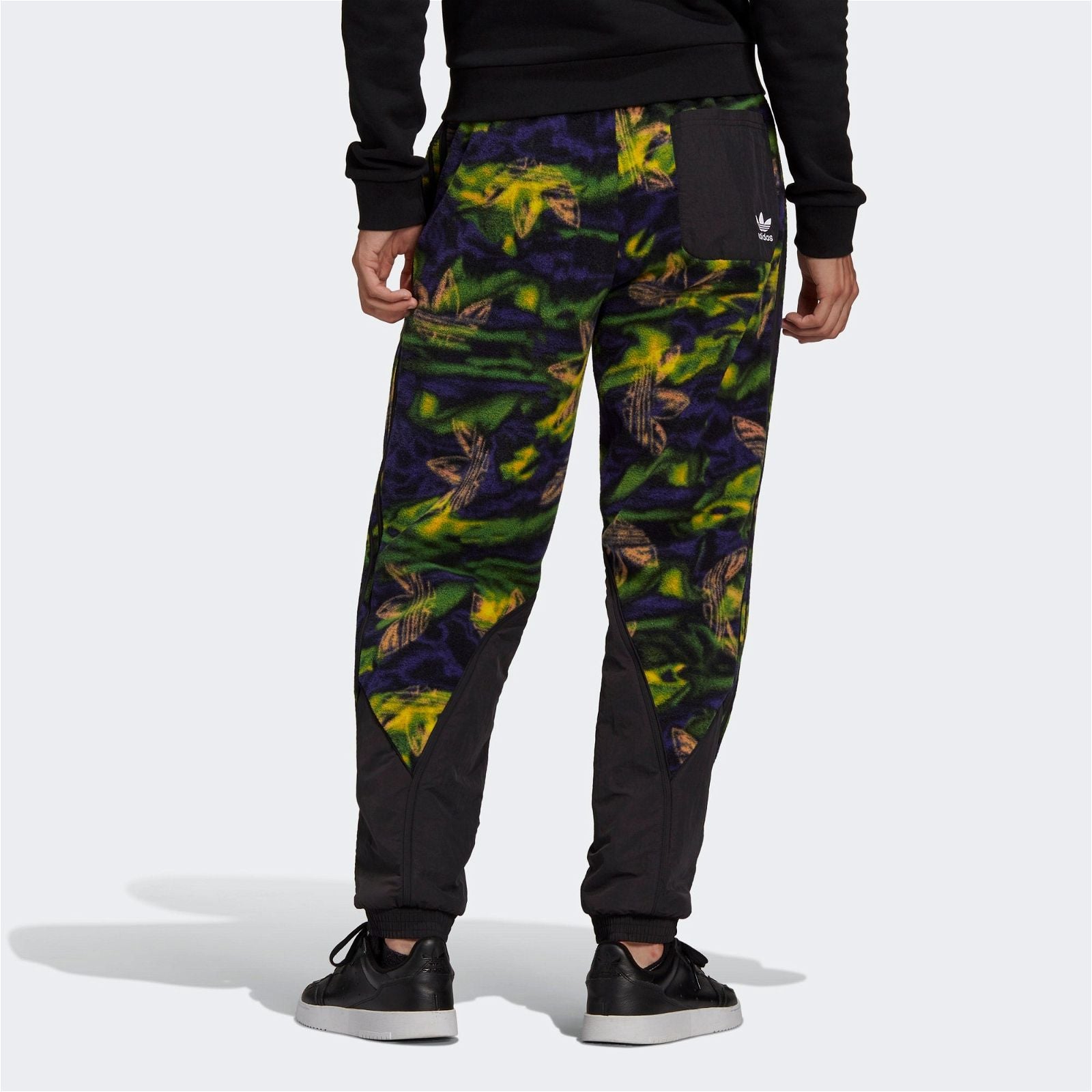 adidas Originals Big Trefoil Print Polar Fleece Bottoms - Multi - ViaductClothing - -