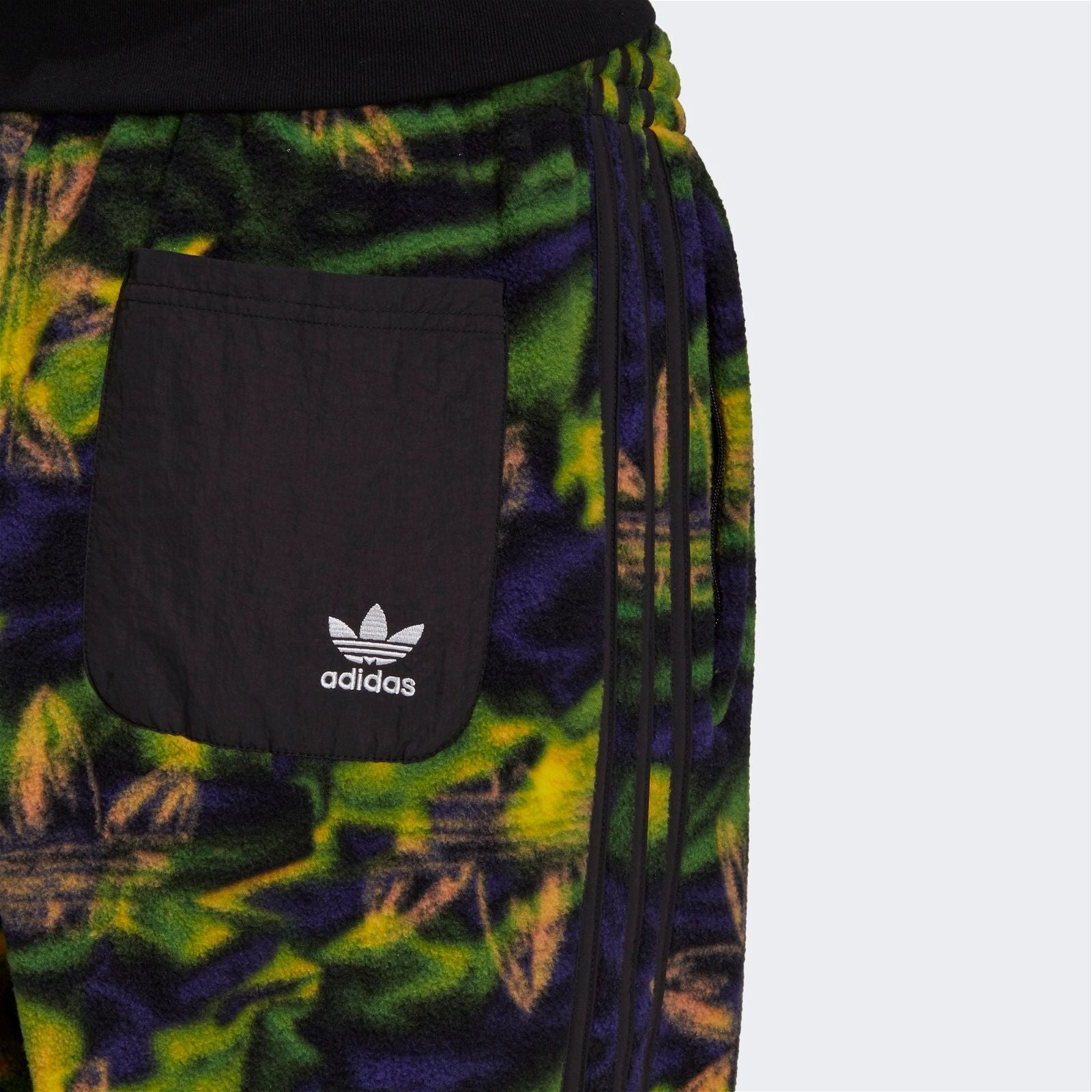 adidas Originals Big Trefoil Print Polar Fleece Bottoms - Multi - ViaductClothing - -
