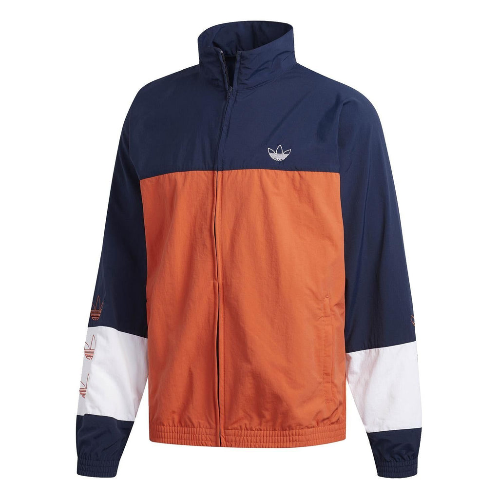 adidas Originals Blocked Warm Up Jacket Navy Orange ViaductClothing