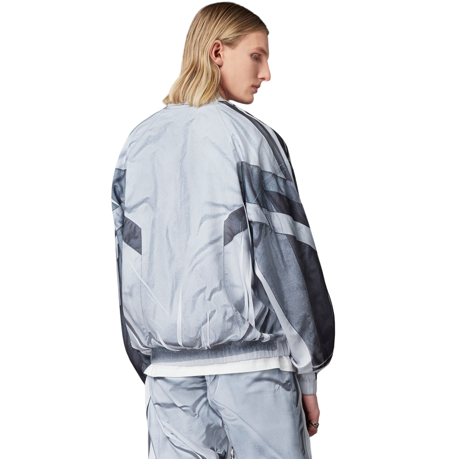 adidas Originals Blue Version Half-Zip Soccer Track Top - Grey - ViaductClothing - -