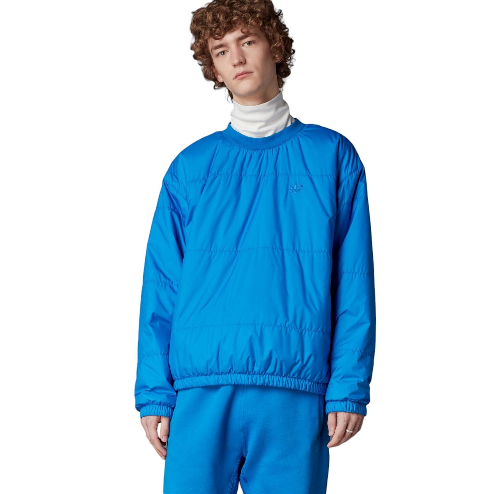 adidas Originals Blue Version Padded Crew Neck - Blue - ViaductClothing -  -