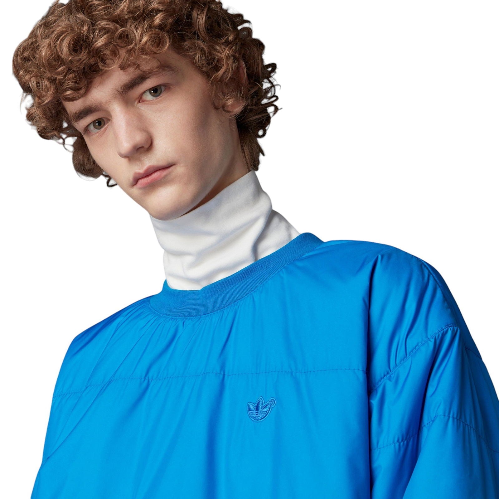 adidas Originals Blue Version Padded Crew Neck - Blue - ViaductClothing -  -