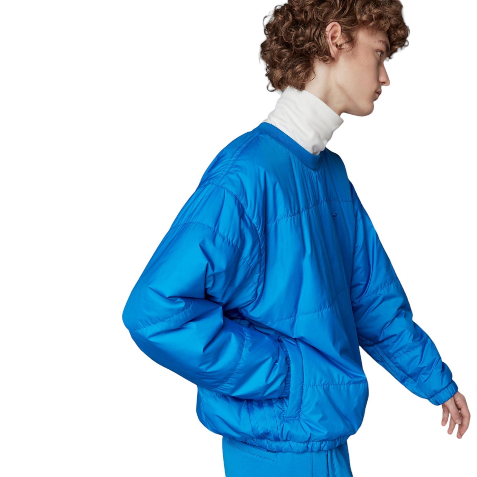 adidas Originals Blue Version Padded Crew Neck - Blue - ViaductClothing -  -