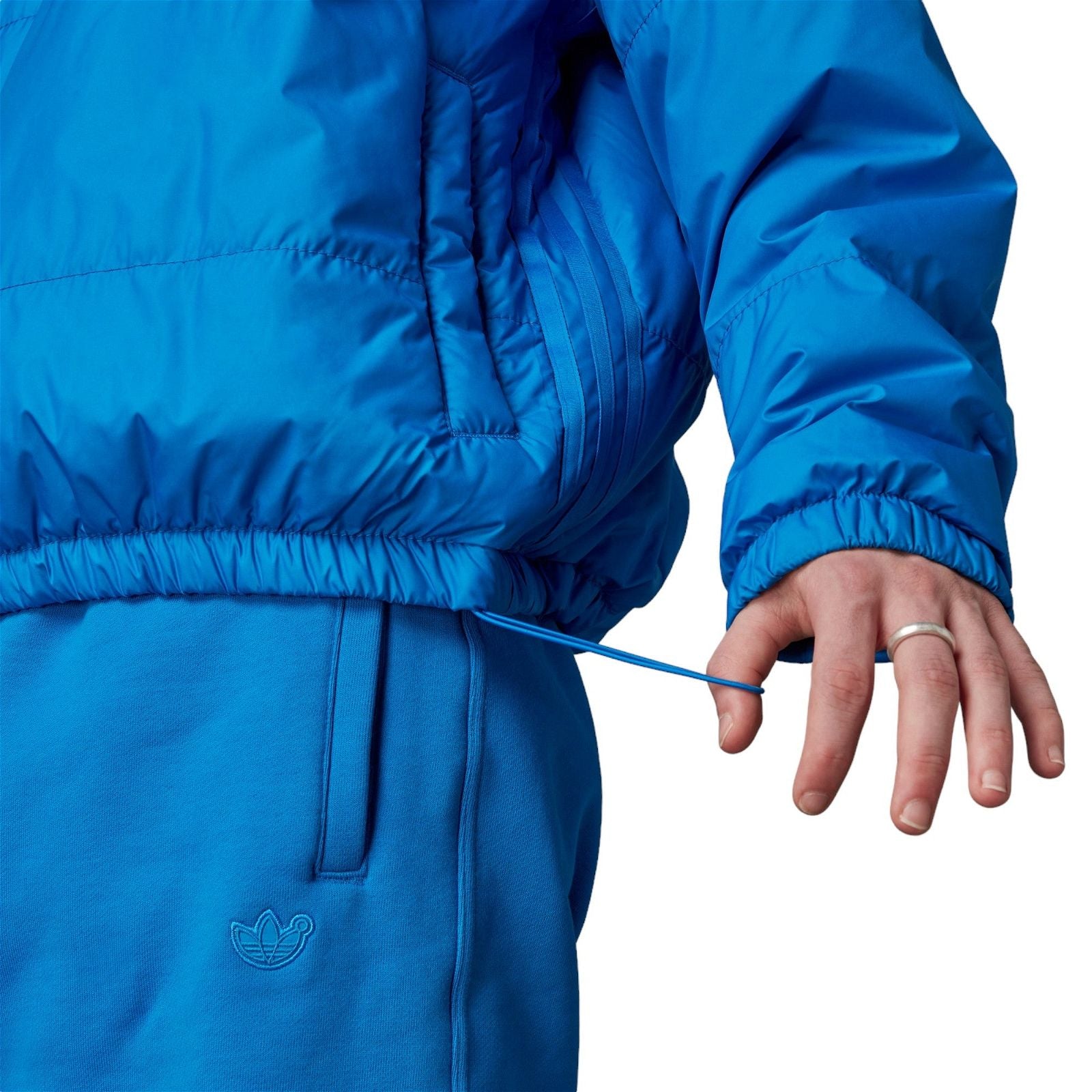 adidas Originals Blue Version Padded Crew Neck - Blue - ViaductClothing -  -