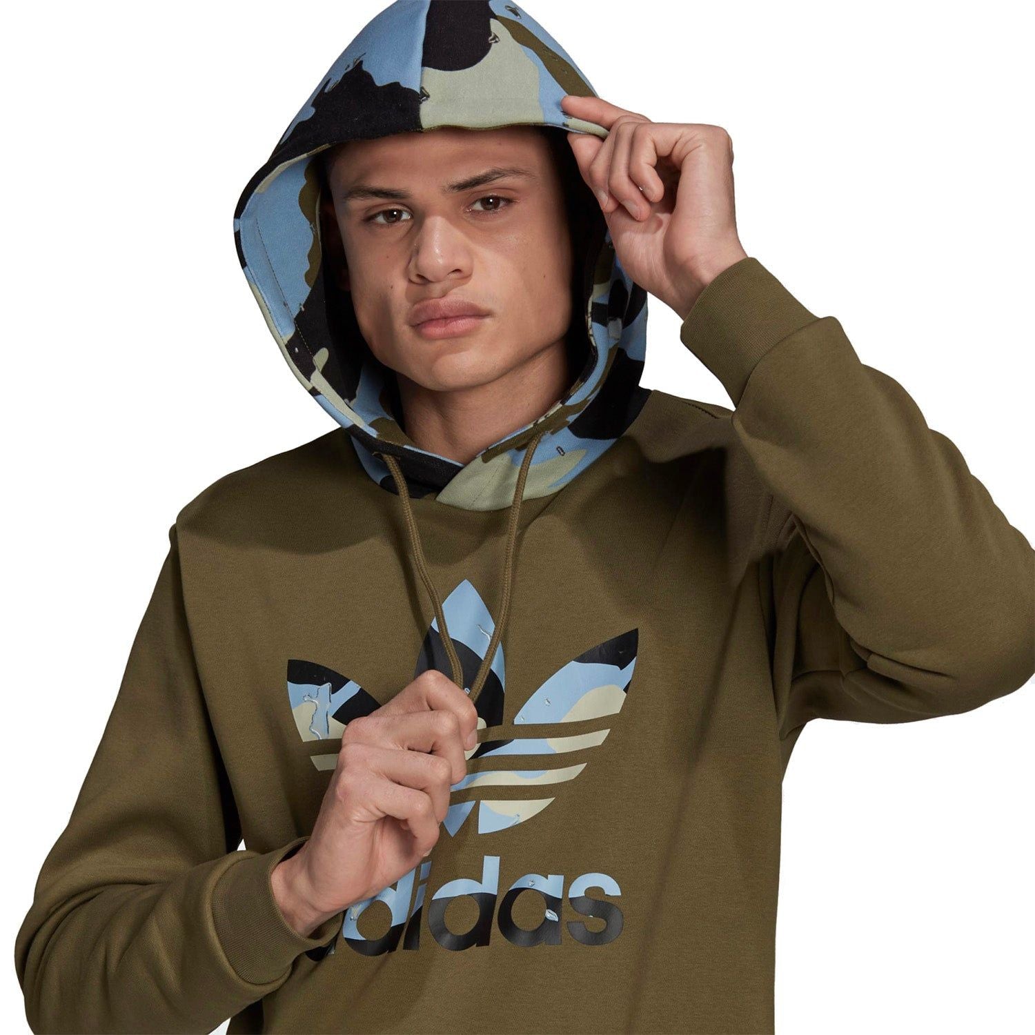 adidas Originals Camo Graphic Hoodie - Focus Olive - ViaductClothing - -